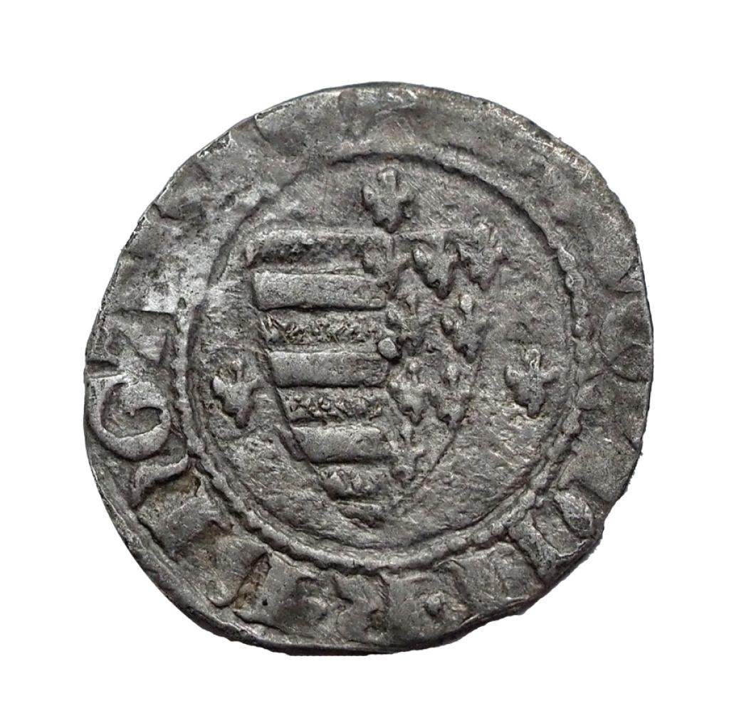 I.Lajos 1342-1382 denár gránátalma-gránátalma UNIKUM!