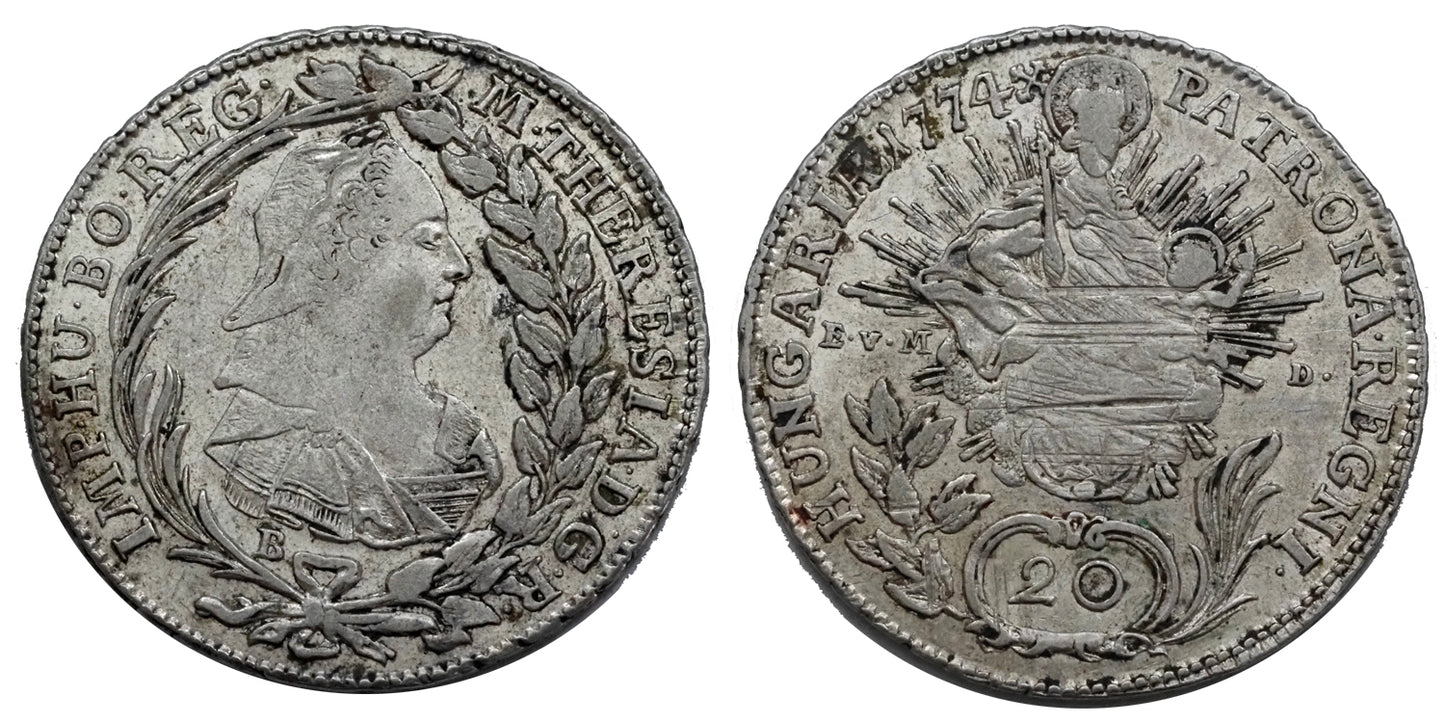 Mária Terézia 1740-1780 20 krajcár 1774