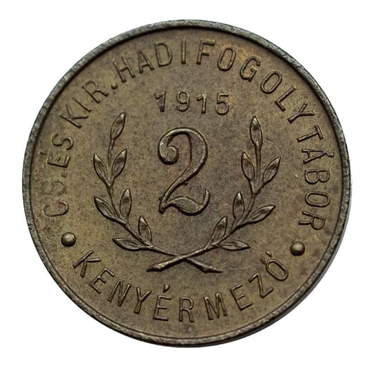 Hadifogolytábor- Kenyérmező 2 fillér 1915