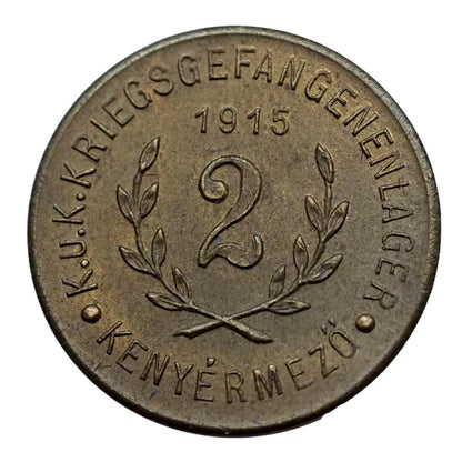 Hadifogolytábor- Kenyérmező 2 fillér 1915