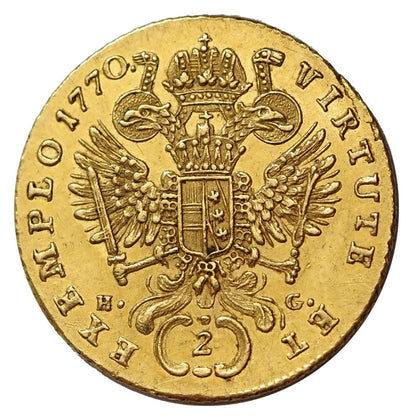 II.József 1765-1780 2 dukát 1770 E