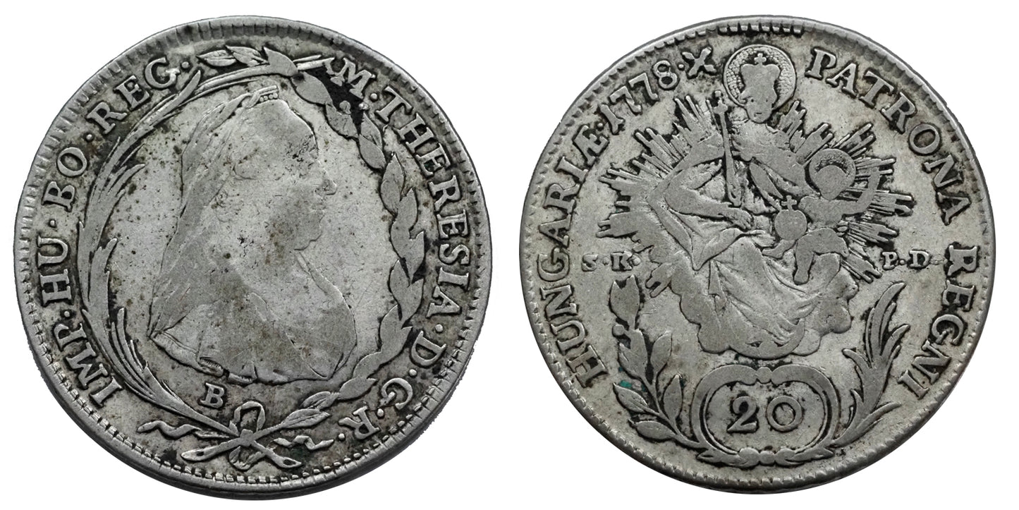 Mária Terézia 1740-1780 20 krajcár 1778