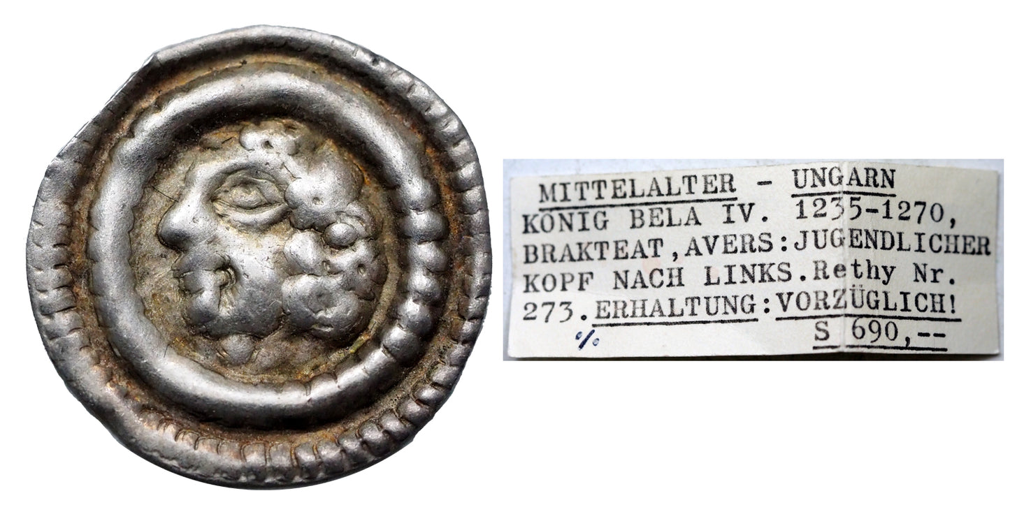 IV.Béla 1235-1270 brakteáta