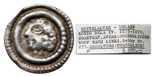 IV.Béla 1235-1270 brakteáta
