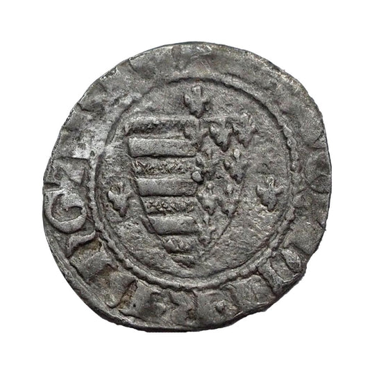 I.Lajos 1342-1382 denár gránátalma-gránátalma UNIKUM!