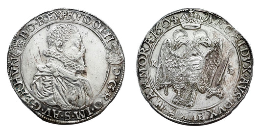 Rudolf 1576-1608 tallér 1604