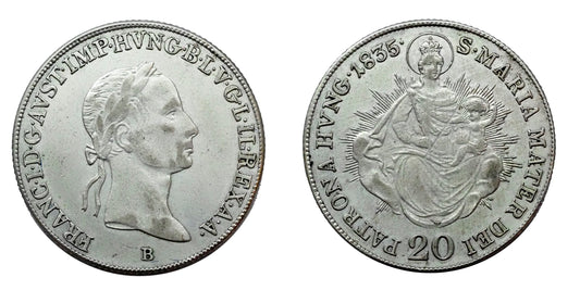 Ferenc 1792-1835 20 krajcár 1835 B