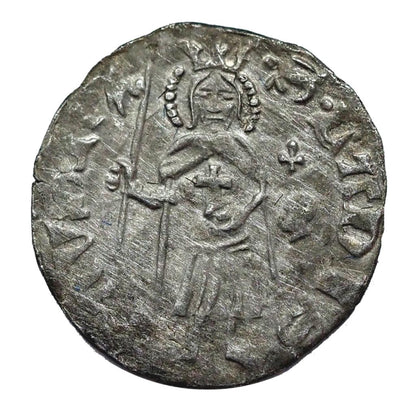 I.Lajos 1342-1382 denár szerecsenfej-liliom RR!