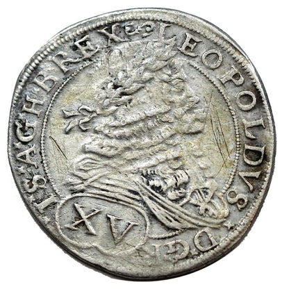 I.Lipót 1657-1705 XV krajcár 1675 Pozsony