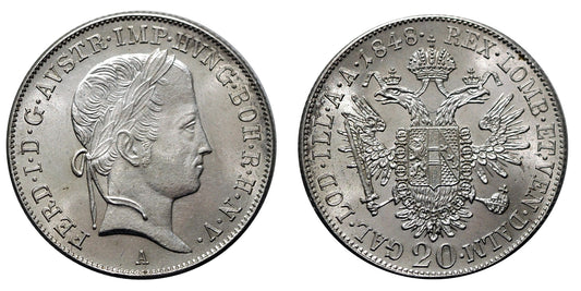V.Ferdinánd 1835-1848 20 krajcár 1848