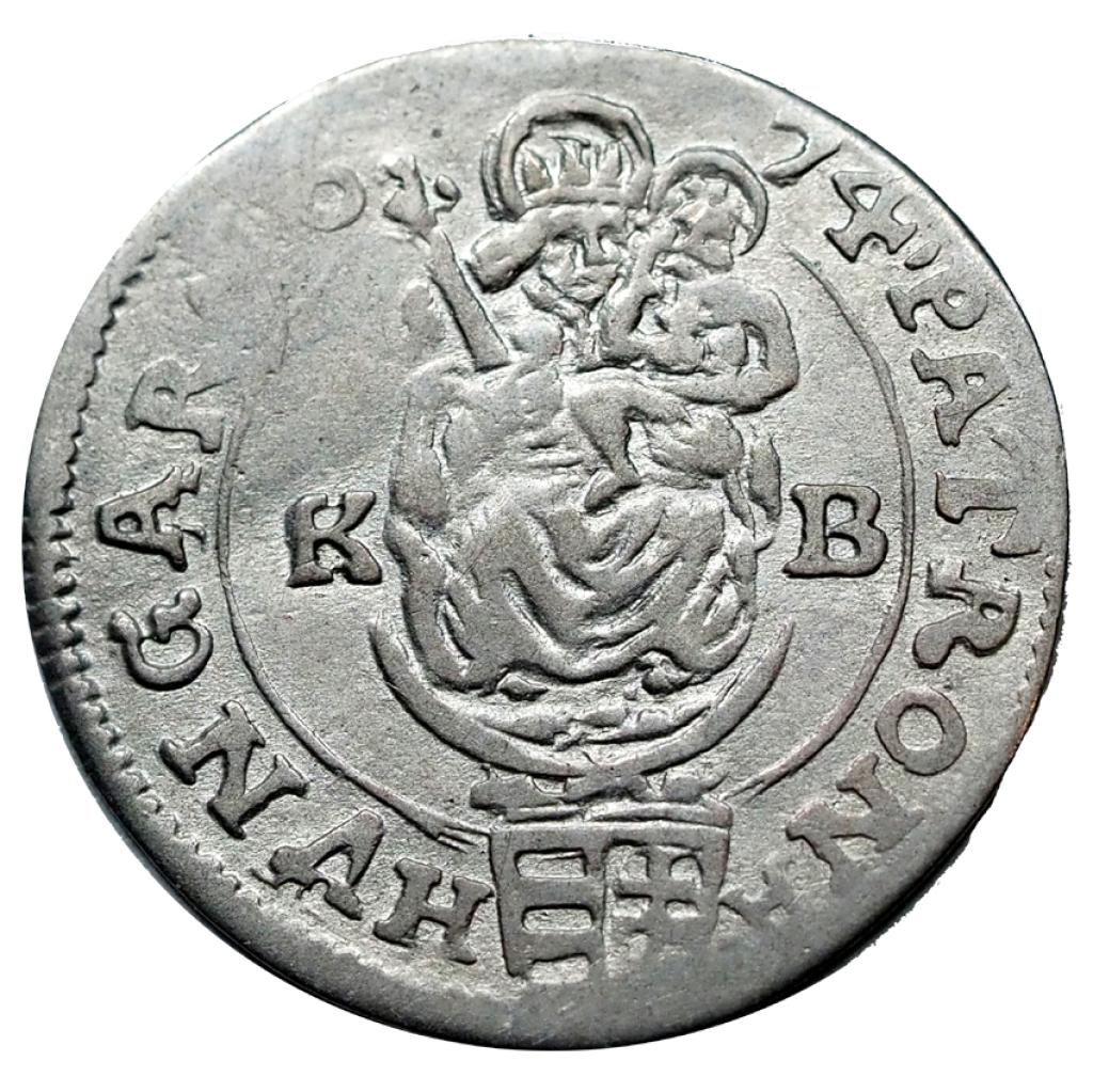 I.Lipót 1657-1705 2 krajcár 1674 KB