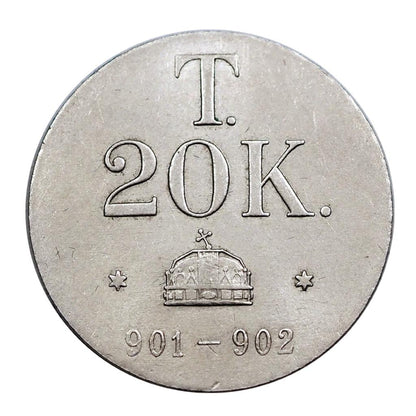 Ferenc József 1848-1916 20 koronás ellenőrző súly