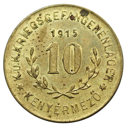 Hadifogolytábor- Kenyérmezé 10 fillér 1915