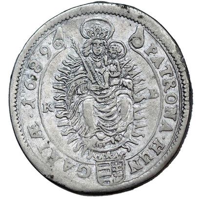 I.Lipót 1657-1705 XV krajcár 1689 KB